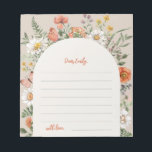 Wildflower Notecards | Notepad<br><div class="desc">Wildflower Notecards. Have guests write a special note.
Ready to be personalized by you!</div>