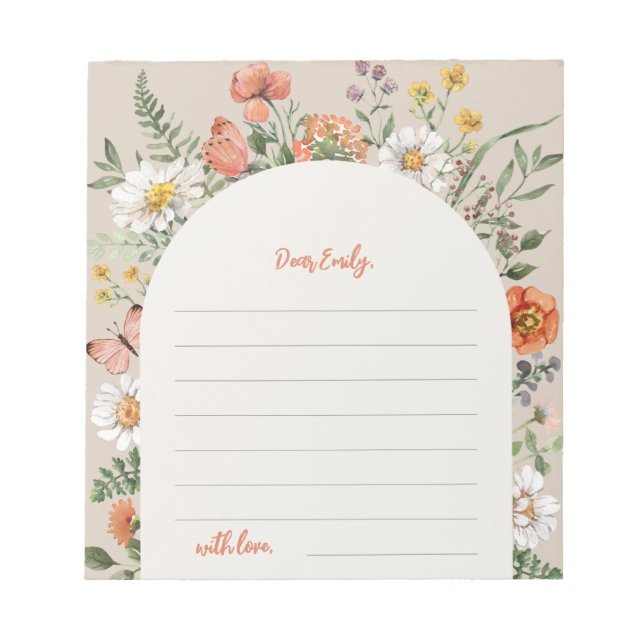 Wildflower Notecards | Notepad (Front)
