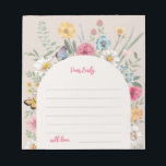 Wildflower Notecards | Notepad<br><div class="desc">Wildflower Notecards. Have guests write a special note.
Ready to be personalized by you!</div>