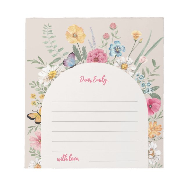 Wildflower Notecards | Notepad (Front)