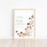 Wildflower On The Way – Modern Boho Baby Shower Poster