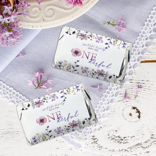 Wildflower Onederful 1st Birthday Candy Wrappers Hershey's Miniatures