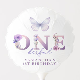 Wildflower Onederful First Birthday Balloon
