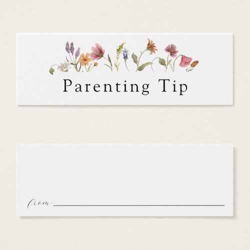 Wildflower Parenting Tip Card