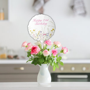 Wildflower Party- 21st Birthday Balloon