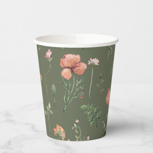 Wildflower Party Paper Cups