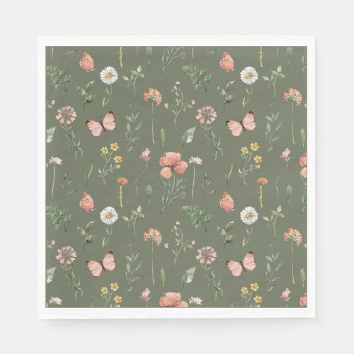 Wildflower Party Paper Napkins