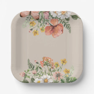 Wildflower Party Paper Plates