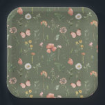 Wildflower Party Paper Plates<br><div class="desc">Wildflower Paper Plates.</div>