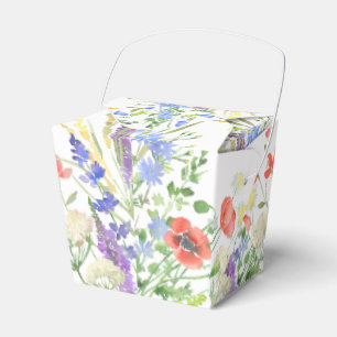 Wildflower Pattern Favor Boxes