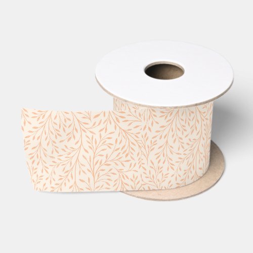 Wildflower Pattern Satin Ribbon