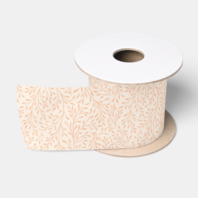 Wildflower Pattern Satin Ribbon (Spool)