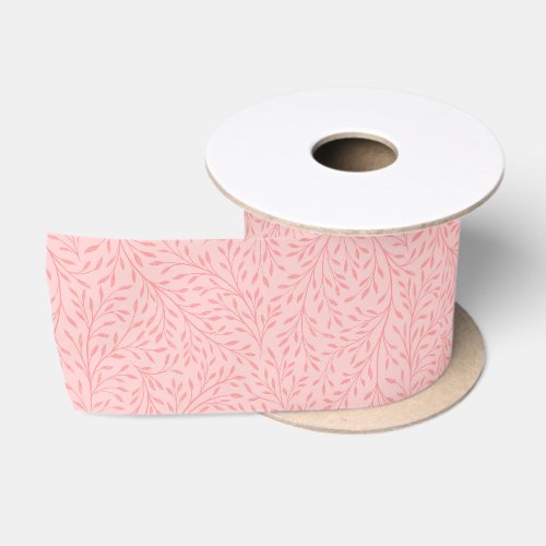 Wildflower Pattern Satin Ribbon