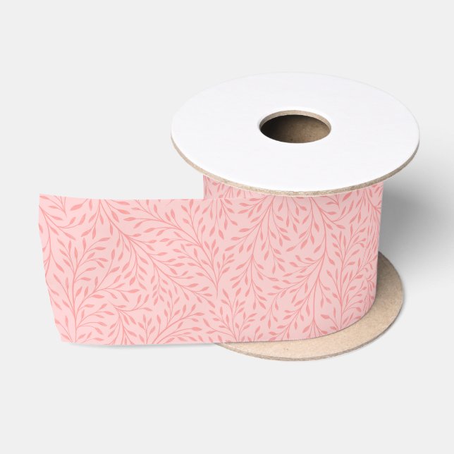 Wildflower Pattern Satin Ribbon (Spool)