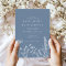 Wildflower Periwinkle Wedding Invitation