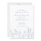 Wildflower Periwinkle Wedding Invitation