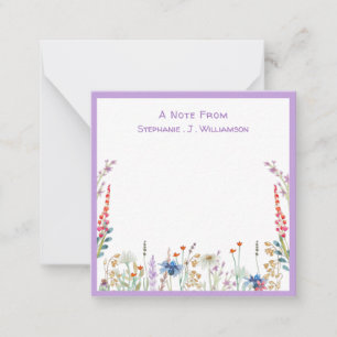 Wildflower Personalized A Note From