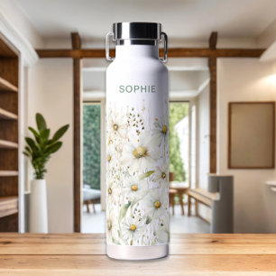 Wildflower Personalized Name Floral Water Bottle