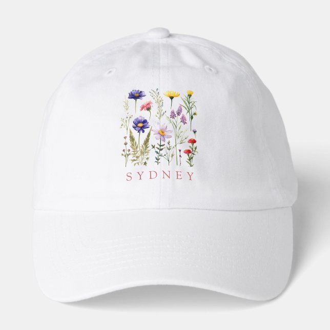  Wildflower Personalized Name Hat (Front)