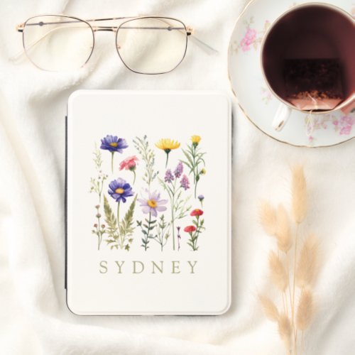 Wildflower Personalized Name Kindle Cover