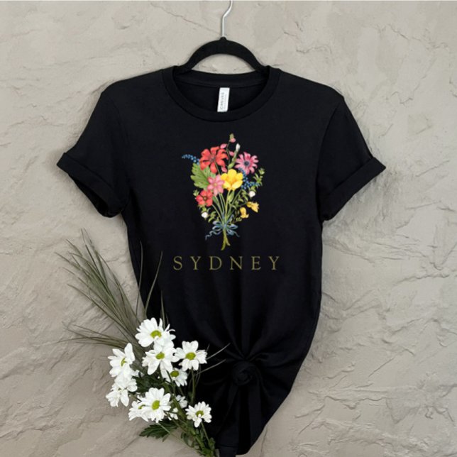  Wildflower personalized Name T-Shirt (Creator Uploaded)