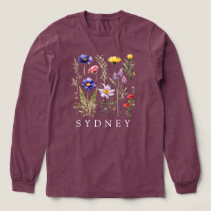  Wildflower Personalized Name Tri-Blend Shirt