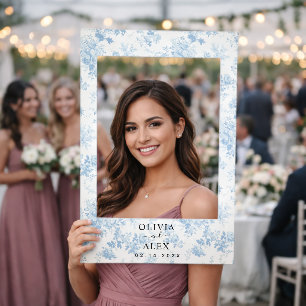 Wildflower Personalized Wedding Selfie Frame