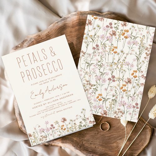 Wildflower Petals  Prosecco Bridal Shower 