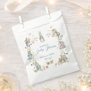 Wildflower Peter the Rabbit Baby Shower Favor Bag