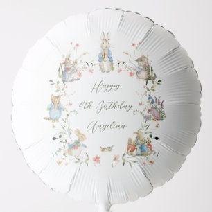 Wildflower Peter the Rabbit Birthday  Balloon