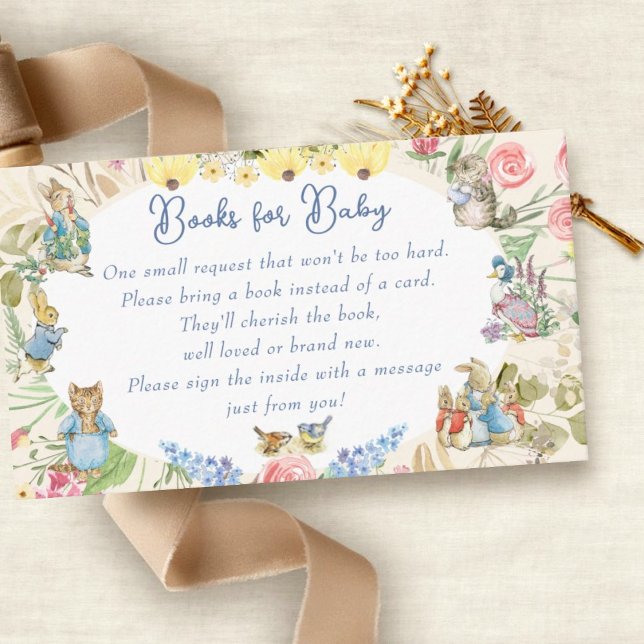 Wildflower Peter the Rabbit Books for Baby Enclosure Card (Creator Uploaded)