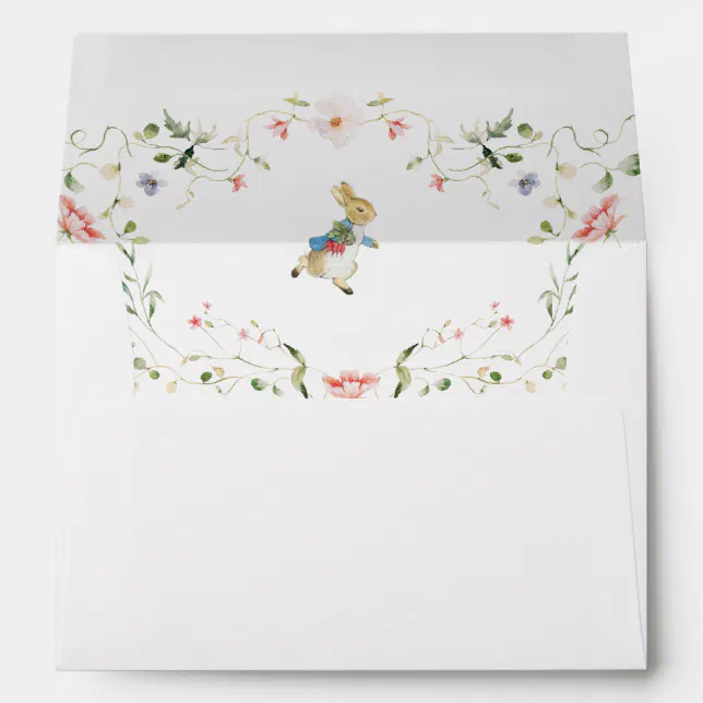 Wildflower Peter the Rabbit Envelope | Zazzle