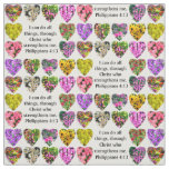 WILDFLOWER PHOTO PHILIPPIANS 4:13 FABRIC