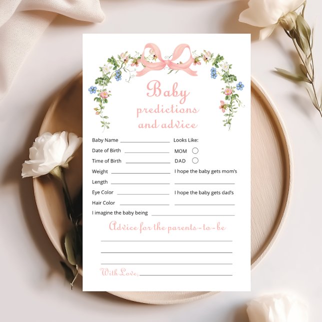 Wildflower Pink Bow Baby Predictions and Advice (Creator Uploaded)