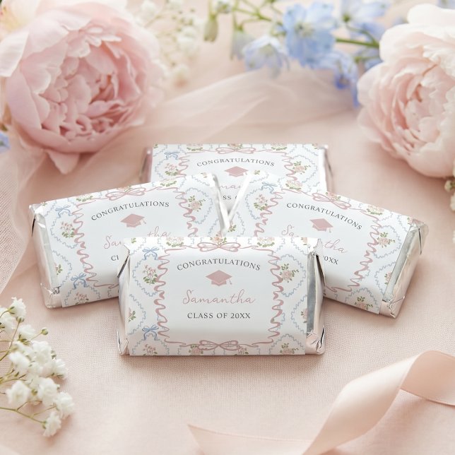Wildflower Pink Bow Graduation Hershey's Miniatures (Creator Uploaded)