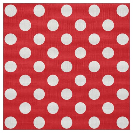 WILDFLOWER - Polka Dots on Valentine or Xmas Red Fabric