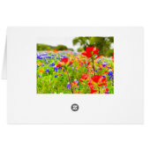 Wildflower Portrait Card (Back Horizontal)