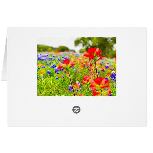 Wildflower Portrait Card (Back Horizontal)