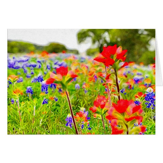 Wildflower Portrait Card (Front Horizontal)