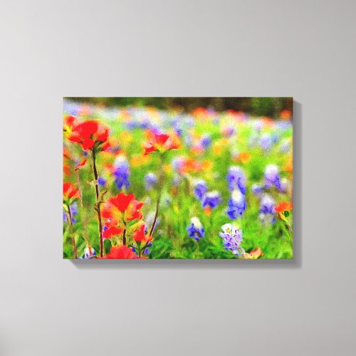 Wildflower Portrait on Canvas