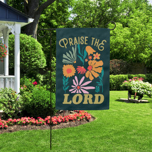 Wildflower Praise The Lord Christian Worship Garden Flag