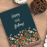 Wildflower Pretty Customized Age Birthday Card<br><div class="desc">Celebrate the birthday girl in style with this unique and delightful floral card! Bursting with pretty colors and adorned with beautiful flowers and whimsical mushrooms, it's guaranteed to infuse her day with a joyous birthday spirit. Adding a personal touch, you can customize the card with any age, making it even...</div>