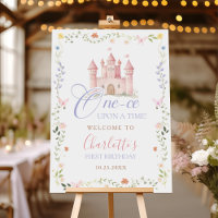Wildflower Princess Castle 1st Birthday Welcome