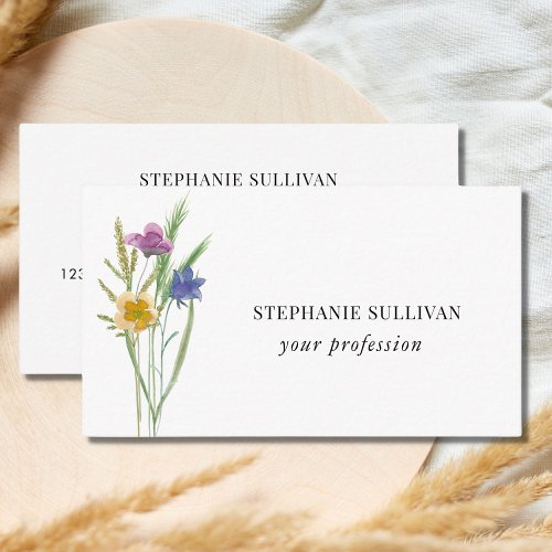 Wildflower Professional Business Card