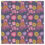 Wildflower Purple Floral Pattern Fabric