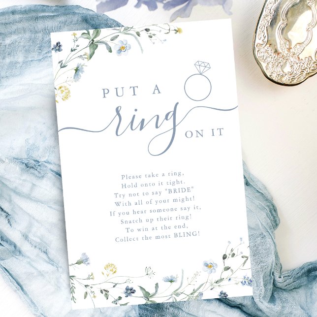 Wildflower put a ring on it bridal shower game (Wildflower put a ring on it bridal shower game)