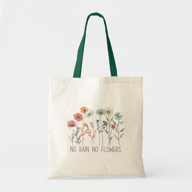 Wildflower Quote Tote Bag (Front)