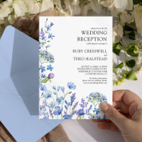 Wildflower Reception Only Lilac Periwinkle Wedding