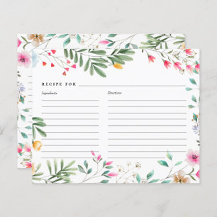 Wildflower Recipe Cards
