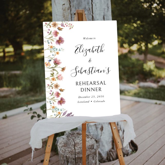 Wildflower Rehearsal Dinner Foam Boards (Creator Uploaded)
